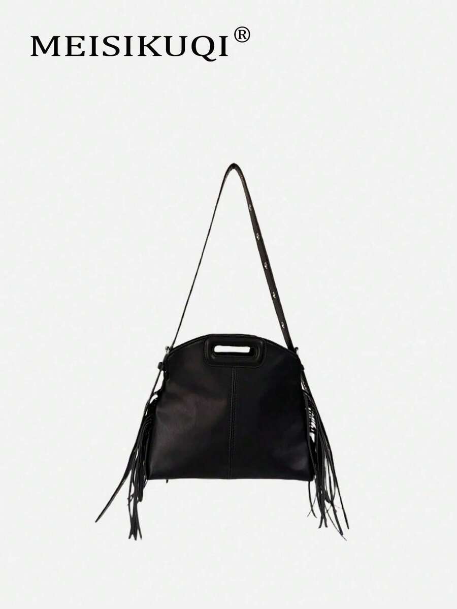 Túi xách tua rua thiết kế độc đáo mới 2025, Túi tote thời trang đa năng cá nhân hóa, Túi đeo chéo vai đi làm thông thường