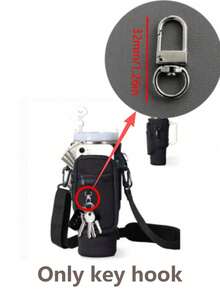 40盎司玻璃杯套，保温杯套，氯丁橡胶杯套，车载把手杯套，带可调节肩带，适合户外旅行、健身、日常使用。水壶袋带手机袋，适用于40/30盎司玻璃杯，带提手、可调节肩带和钥匙钩，适合徒步、露营、运动。保温水壶袋，饮料架 - 彩色 - 查看 12