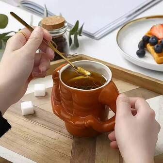 Unisex Funny Gag Coffee Mug Gift, Muscle Coffee Milk Cup, Ceramic Coffee Cup, Creative Men's Gift, Unique Birthday Gift, Christmas Gift