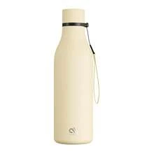 Meoky 17oz Frosted Sports Flask With Removable Strap – Cola-Shaped Stainless Steel Water Bottle, Leak-Proof Double-Wall Insulation, 12-Hour Cold Retention, Ideal For Gym, Travel, School & Outdoor Use - Beige - View 7