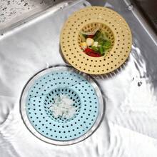 1 pieza/3 piezas Filtro de drenaje para fregadero de cocina y baño - Filtro de malla de colores múltiples, diseño de múltiples orificios, drenaje eficiente, evita que los residuos de alimentos obstruyan los artículos de cocina, accesorios de cocina, utensilios de cocina