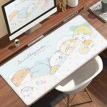Gamer Mouse Pad Desk Accessories Rilakkuma Office Computer Desk Mat Kawaii Gaming Mouse Pads Cute Table Mats - HỒNG-13 - Xem 13