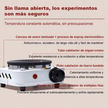 Electric Grill, Black Flat Disc, Adjustable Temperature Control, Even Heat Distribution, Non-Stick Surface, 5 Heating Levels, Indicator Light, Portable And Compact. - US A Type Plug(110-127V) - View 6