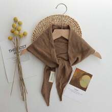 1PC Temperament Knitted Plaid Triangular Scarf High-End Feeling Shawl Women's Warm Headscarf Multifunctional Casual Small Scarf - Multicolor - View 14