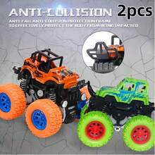 Truck Toy Set - A Set Of 2 Inertia Drive Vehicles, 360 ° Rotating Off-Road Vehicles, Impact Resistant Bidirectional Drive Cool Trucks, Suitable For Boys' Children's Day, Birthday Gifts, Halloween/Christmas Perfect Gifts - Nhiều màu - Xem 11