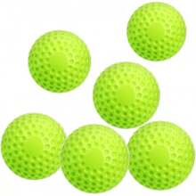 12 Paquetes de Pelotas de Béisbol Verdes con Hoyuelos, Pelotas de Béisbol de 9 Pulgadas para Máquina de Lanzamiento para Coordinación Ojo-Mano, Práctica de Golpeo y Campo - verde - Ver 5