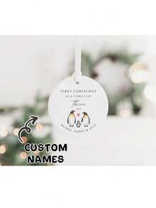 X-family Christmas Ceramic Ornaments