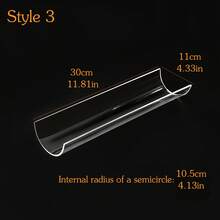 Molde para enrollar pasteles, molde en forma de U para enrollados suizos, molde DIY. Hecho de material acrílico inodoro y de alta calidad. Adecuado para enrollados suizos, enrollados crujientes, crepes, pasteles enrollados, rollos de reina, pinonos. Transparente y fácil de limpiar. Una herramienta ideal para hacer postres enrollados para hornear, cocinas, uso doméstico, proyectos DIY y aplicaciones hoteleras. - Multicolor - Ver 13