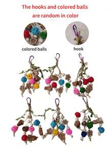 1 szt./2 szt./3 szt. Zabawki do żucia dla ptaków, zabawne i do rozwiązywania zagadek do dekoracji klatki dla ptaków, różne style i kolory