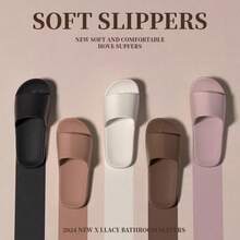 نعال حمام مانعة للانزلاق من الإيفا، نعال فاخرة عالية الجودة، مناسبة للمنزل والفندق والتخييم الخارجي