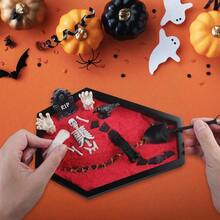 Coffin Zen Garden For Desk 7" X 9" Mini Zen Garden Kit Goth Accessories For Office Halloween Coffin Spooky Decor Sand Tray Spooky Gifts Gothic Decor Gifts For Man Women - SpookyRip - Xem 6