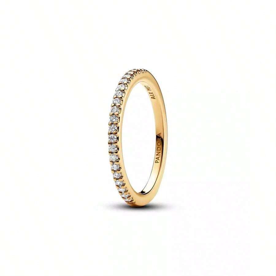 Cubic Zirconia Band Ring |  | Women Bangles - 無色 - 查看 1