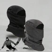 Pasamontañas deportivo de ciclismo cálido para otoño/invierno, gorro de lana a prueba de viento para motocicleta y esquí - Multicolor - Ver 1