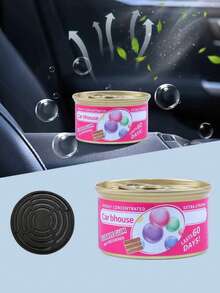 60天持久留香车载空气清新剂，优雅香氛营造清新宜人的车内氛围，也适用于家居除臭，多种香型可选，女士汽车配件，汽车装饰 - 彩色 - 查看 17