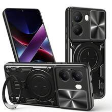 Adecuado para Redmi Note 14 Pro 5G/Compatible con funda de teléfono POCO X7 5G con lente de cámara deslizante y soporte - Negro - Ver 12