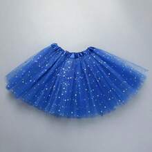 1 pieza Falda tutú de estrella de festival de princesa, adecuada para niñas de 3 a 8 años para actuaciones de baile de festival de princesa - Multicolor - Ver 6