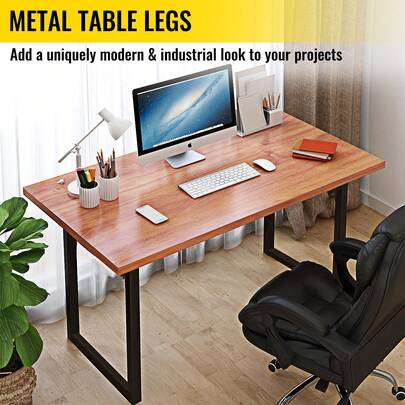 Black Table Legs Frame Metal Dining Table Desk 600X720MM