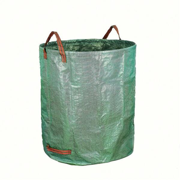 Gardzen 72 Gallon Yard Waste Bags, Reusable Heavy Duty Collapsible Garden Leaf Bags With Plastic Ring, Stand-Up Yard Waste Bin For Leaves, Lawn Debris & Grass Clippings