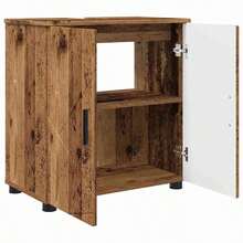 Ohne Eingebautes Waschbecken-Badezimmer Schrank Altholz 61 X 35 X 64 Cm Holzwerkstoff-XY98278