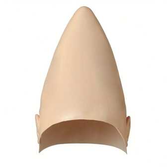 [1 件有趣的外星人帽子] 1 件有趣的外星人锥形头服装帽 - PU 皮革轻便舒适的新奇派对道具 | 适用于万圣节、化妆舞会和主题活动