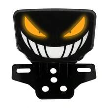 Calavera luz stop para moto universal con direccional - Negro - Ver 8