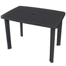 Garden Table Anthracite 101x68x72 Cm Plastic - Multicolor - View 1