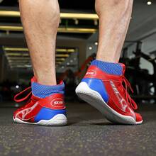 Pantofi de box profesionali pentru bărbați, pantofi de lupte pentru antrenament în interior, pantofi de luptă înalți pentru MMA, arte marțiale