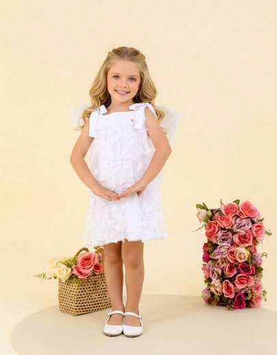 Vestido Infantil Menina Festa Aniversário Batismo Book