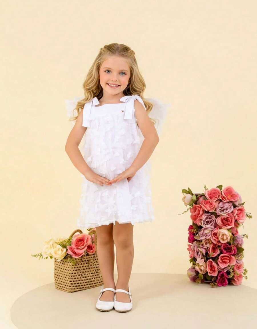 Vestido Infantil Menina Festa Aniversário Batismo Book