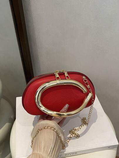 Borsa clutch vintage in metallo, nuova borsa da sposa bordeaux per feste di nozze, borsa a tracolla a catena e a tracolla per donne e ragazze adolescenti, studenti universitari, impiegati, perfetta per ufficio, università, lavoro, pendolarismo, attività all'aperto, viaggi, uscite, feste, matrimoni, balli, cene