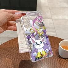 Este un estuche de teléfono suave y transparente que presenta espíritus digitales de anime japonés, compatible con modelos de como A56, A26, A36, A55, A35, A06, A16, A05, A14, A24, A34, A54, A15, A05S, A25, A23, A33, A53 y A73, diseñado para ser resistente a los golpes. - transparente - Ver 3