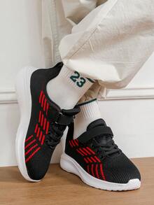 1 Pair 2025 New Style Kids' Casual Sports Shoes, Breathable Multi-Color Options, Non-Stuffy, Bouncy Soft Soles, Fashionable