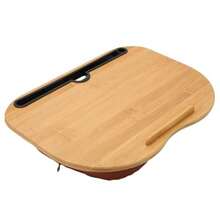 Lap Desk Portable Laptop Desk With Cushion Device Ledge Home Office Table Tray For Tablet Notebook Bed Sofa Travel Working Writing Drawing 38 * 28cm