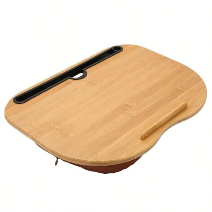 Lap Desk Portable Laptop Desk With Cushion Device Ledge Home Office Table Tray For Tablet Notebook Bed Sofa Travel Working Writing Drawing 38 * 28cm