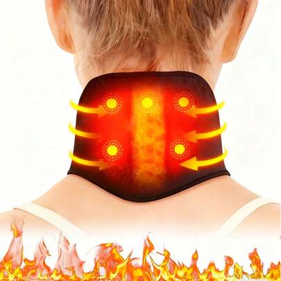 Máy mát xa cổ trị liệu từ tính, bộ mát xa cổ unisex, hỗ trợ cổ ấm áp, vòng cổ điều chỉnh được, có thể giặt, 100% polyester, thích hợp cho các hoạt động thể thao mùa đông và thời tiết lạnh, đệm cổ di động giúp thư giãn cơ bắp, món quà hoàn hảo cho người lớn tuổi, thích hợp sử dụng tại nhà và văn phòng.