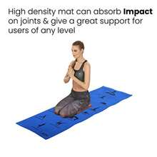 YOGA MANTRA ASANA BLUE MAT WITH BAG 8mm