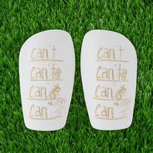 1 Pair Mini Size Football Shin Guards, Thick Anti-Collision Leg Guards, Comfortable And Lightweight, Durable Cross Design, Suitable For Training And Matches, Football Accessories - Cant Bilateral Symmetry - View 9