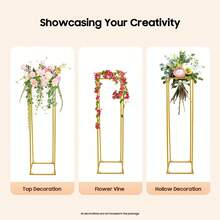 Blumenständer, Blumen Display Rack Dekorationen für Hochzeitsfeier Ereignis, Gold Blumenhalter für Home Party Hochzeitsdekorationen