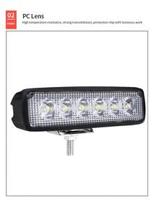 Faro LED 6000K Blanco 1800 Lumens Visibilidad Mejorada y Larga Duración - Paquete de 6 Faros LED - 6 piezas - Ver 8