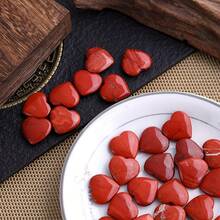 25pcs Heart Shape Red Jasper Crystals Healing Stones Heart Love Set Bulk Natural Amethyst Rose Quartz Carnelian Tiger Eye Clear Quartz Obsidian Labradorite Palm Gemstone Chakra Crystal Gifts 1pc|5pcs|10pcs| - Red Jasper Heart - View 3