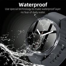 5片装钢化玻璃屏幕保护膜，适用于Galaxy Watch 8 44mm/40mm、Galaxy Watch 8 Classic/Ultra 2025 47mm，9H硬度，防刮花，防指纹，无气泡，高清晰度，全覆盖，也适用于Galaxy Watch 8/7/6/5 40mm/44mm FE 5-Pro - 5Pcs - 查看 3