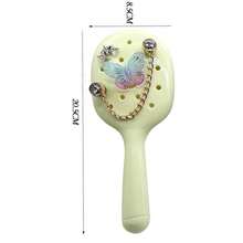 Peine de Viaje Plegable y Compacto - Resistente a Roturas, para el Bolso o Gimnasio - verde pálido - Ver 3