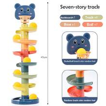 [Đồ chơi cảm giác Montessori] Bóng lăn cho bé, Đồ chơi thông minh giáo dục sớm 0-36 tháng, Bộ bóng trượt đẩy kéo, Đồ chơi giáo dục rèn luyện cảm giác cho trẻ em, Trò chơi tương tác giữa cha mẹ và con cái - Nhiều màu - Xem 14
