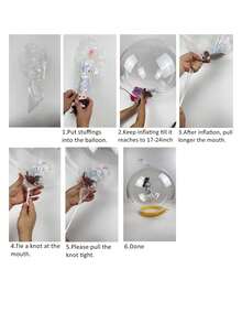 19pcs/Set Valentine's Day Party Decorations, 24" Clear Latex Balloons, Giant Red Lip/Mouth Foil Balloons, 18" Red/Pink/Rose Gold Heart Balloons, 5" Pink Latex Balloons, For Engagement, Proposal, Confession, Galentine's Day, Bachelorette Party, Room Decor, Photo Backdrop - View 11