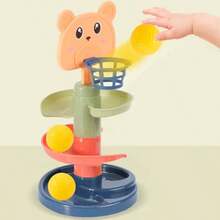 [Đồ chơi cảm giác Montessori] Bóng lăn cho bé, Đồ chơi thông minh giáo dục sớm 0-36 tháng, Bộ bóng trượt đẩy kéo, Đồ chơi giáo dục rèn luyện cảm giác cho trẻ em, Trò chơi tương tác giữa cha mẹ và con cái - Nhiều màu - Xem 8