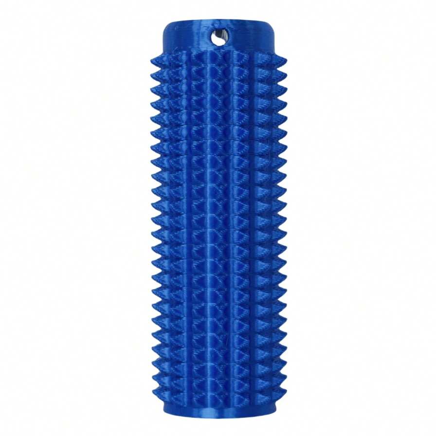 Little Ouchies Keychain Portable Vibrant Colors Stim Tool With Firm Plastic Spikes For Anxiety & Stress Relief Clip To Keys For On-The-Go Comfort Pain Stimulation Lmpulse Management - 藍色 - 查看 1