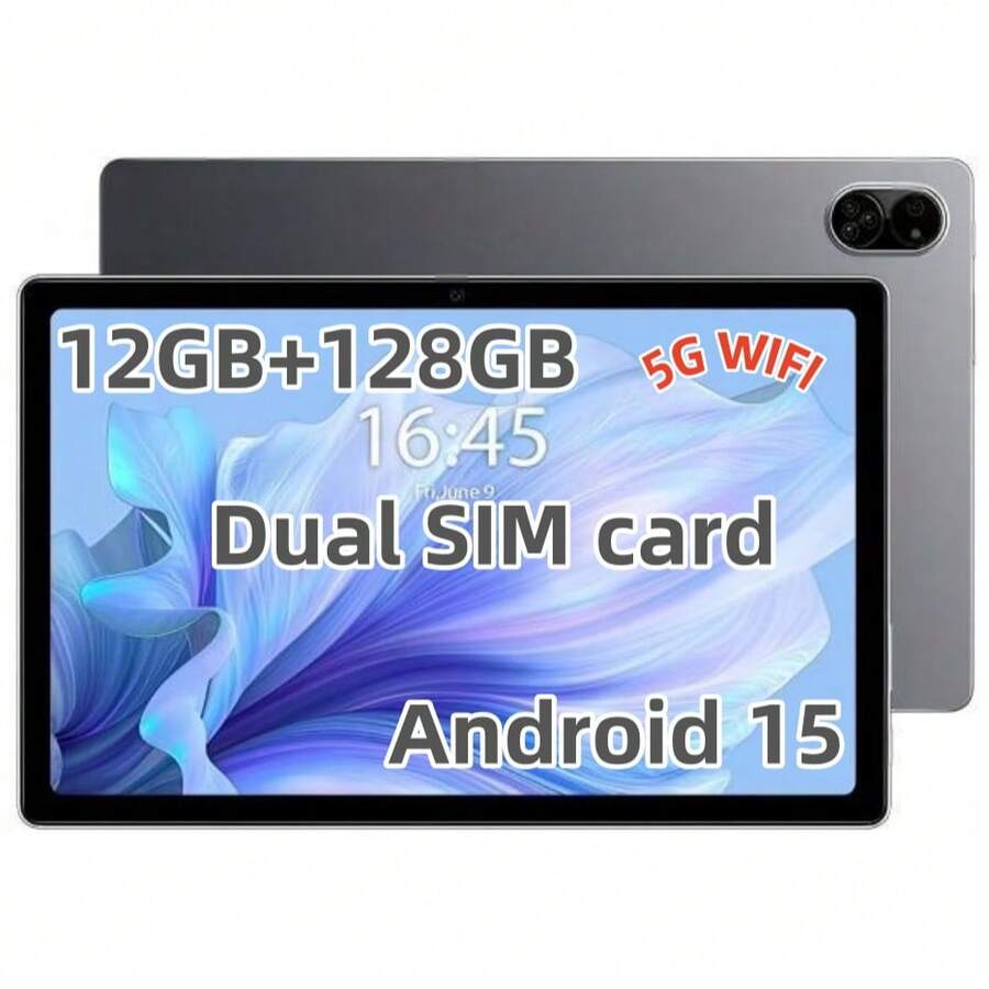 TenYide 10.1" IPS Screen Android Tablet PC, 8GB/16GB+128GB, Dual SIM, Dual Camera, WiFi/Bluetooth/GPS/Cellular, Suitable For Touch Gaming, Web Browsing, Video Calls, Movie Watching