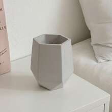 maceta ovalada ideal para recuerdos, velas , plantas para interiores - Blanco - Ver 2