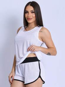 Women Sports Tees & Tanks - 白色 - 查看 4