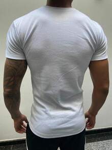 AMERICAN SHORT SLEEVE/BASIC T-SHIRT/RIBBED T-SHIRT - White - View 4